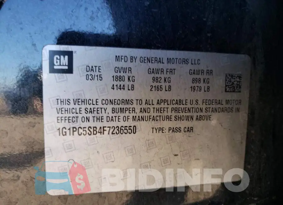 1G1PC5SB4F7236550 Photo# 12