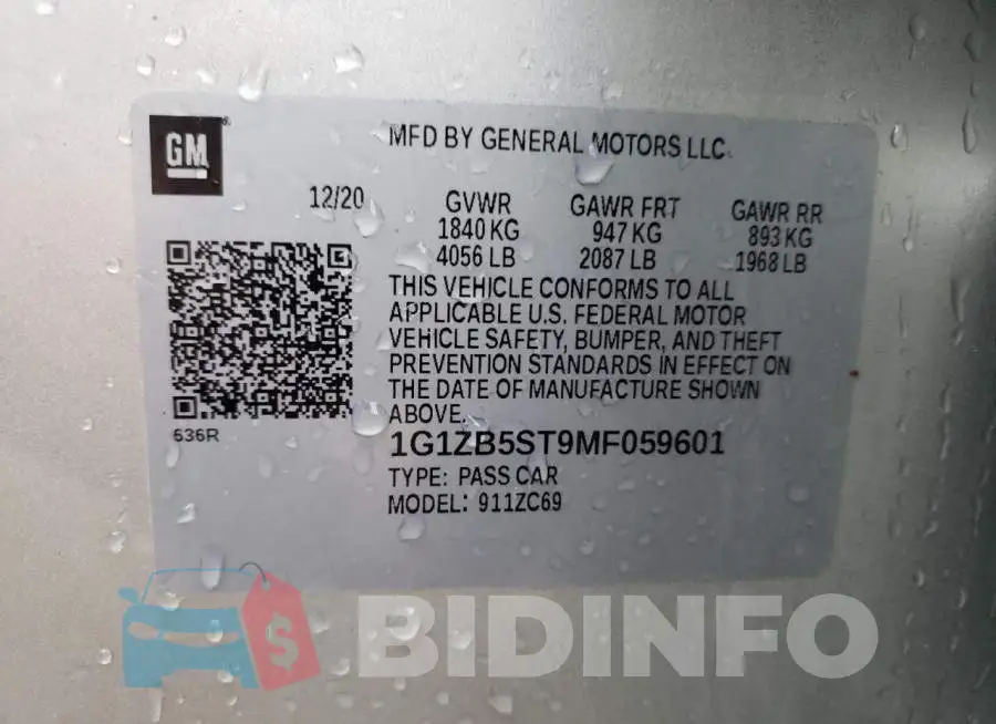 1G1ZB5ST9MF059601 Photo# 12