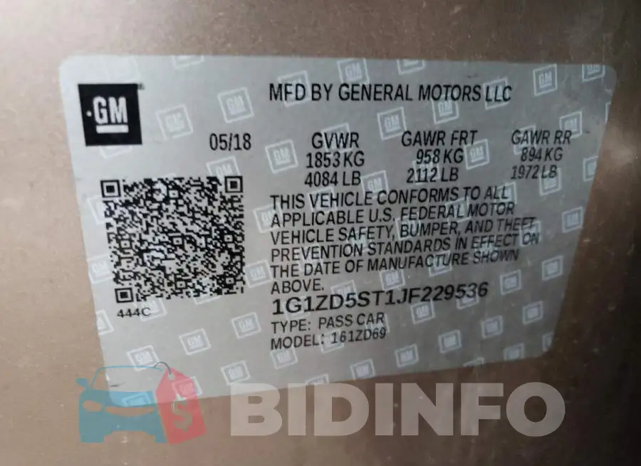 1G1ZD5ST1JF229536 Photo# 12