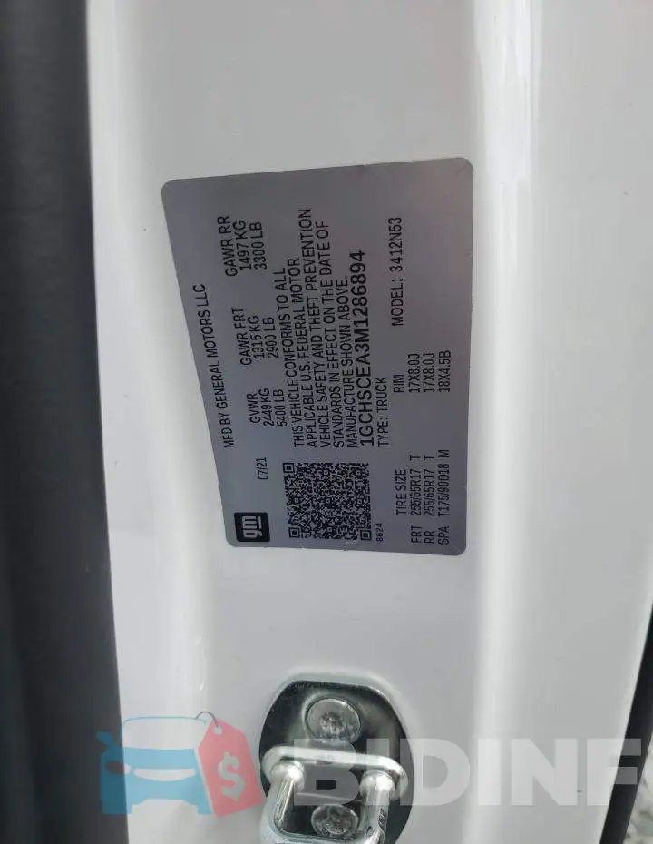 1GCHSCEA3M1286894 Photo# 12