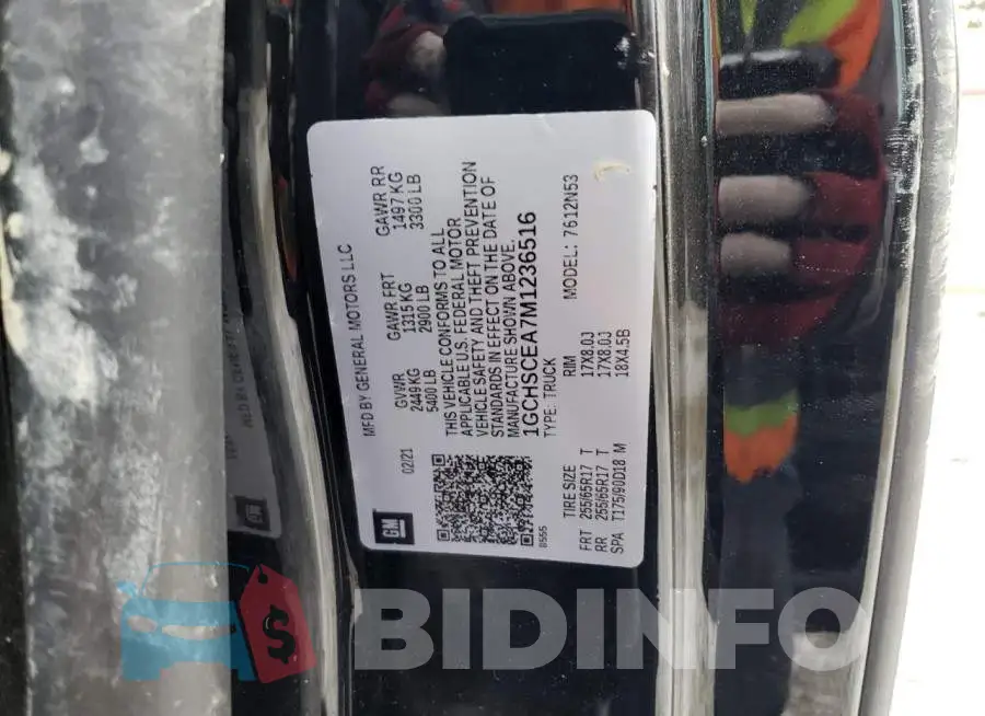 1GCHSCEA7M1236516 Photo# 12