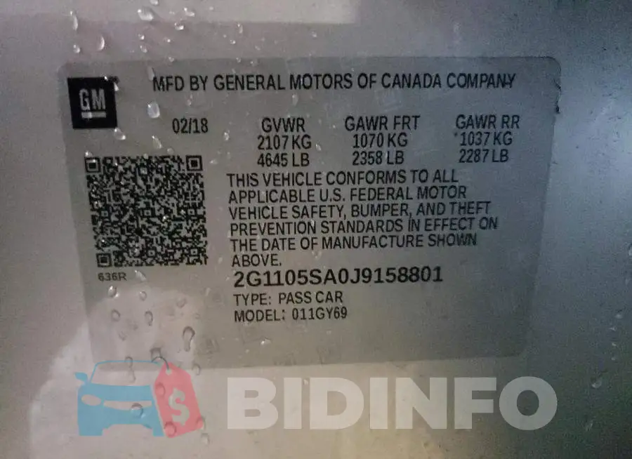 2G1105SA0J9158801 Photo# 12