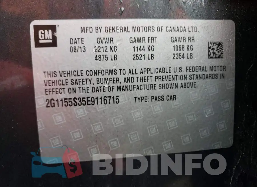 2G1155S35E9116715 Photo# 12