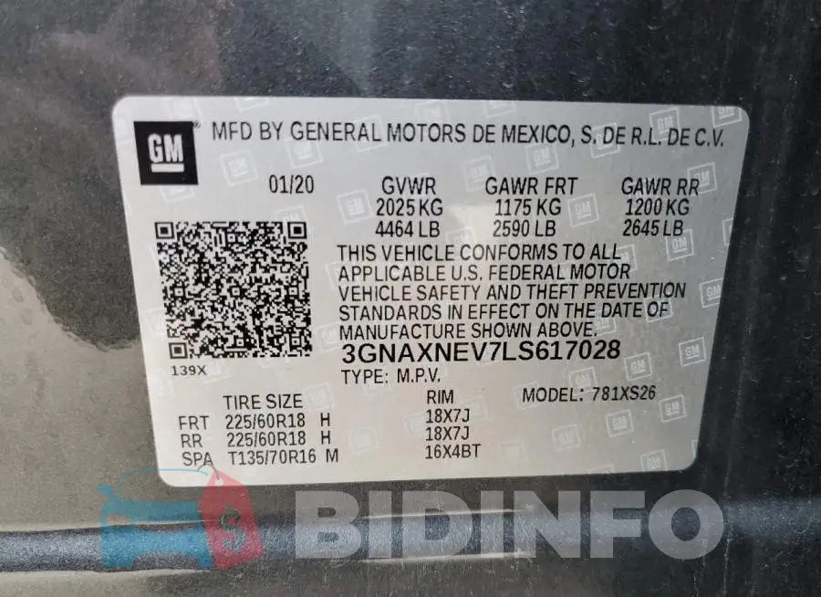 3GNAXNEV7LS617028 Photo# 13