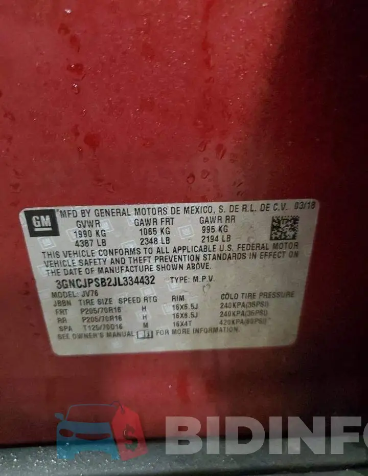 3GNCJPSB2JL334432 Photo# 13