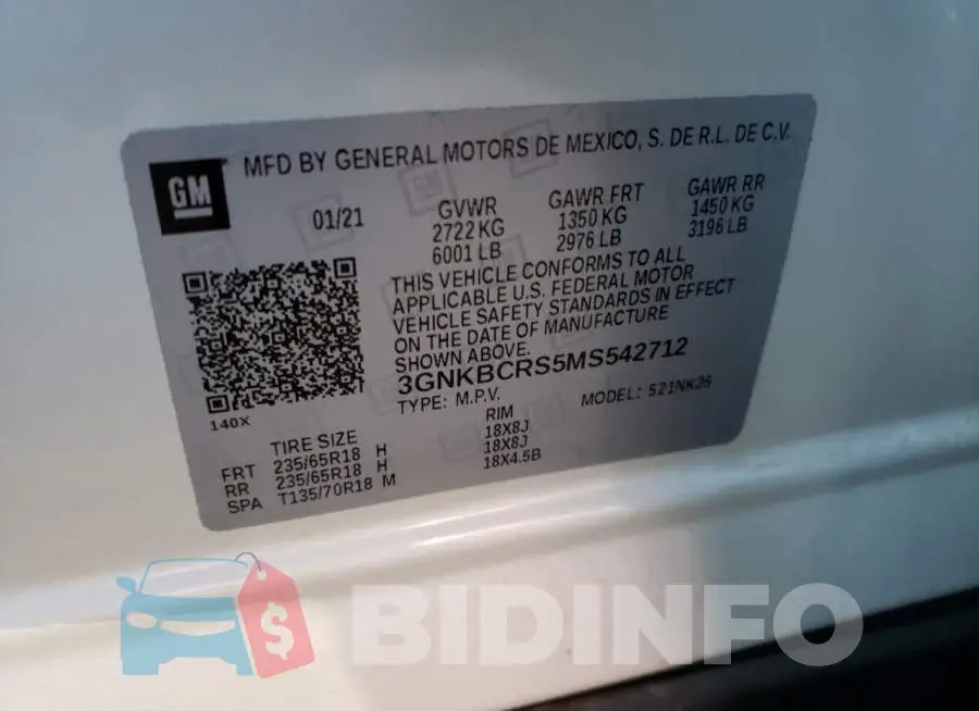 3GNKBCRS5MS542712 Photo# 13