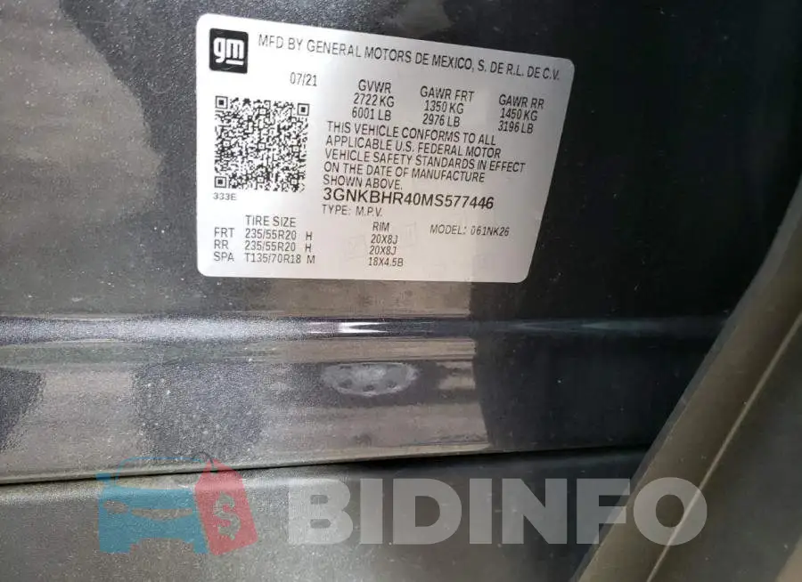3GNKBHR40MS577446 Photo# 12