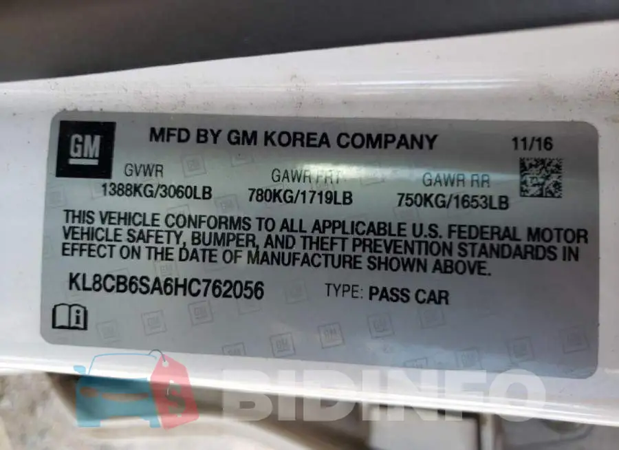 KL8CB6SA6HC762056 Photo# 12