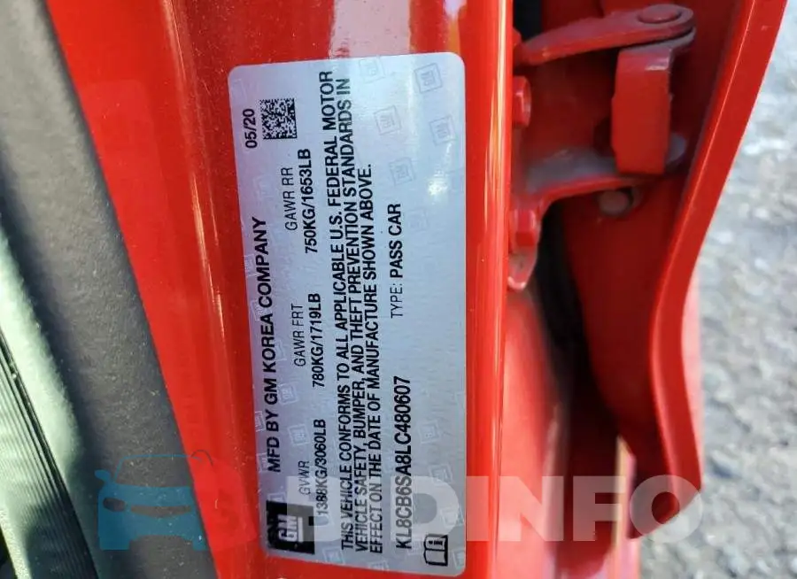 KL8CB6SA8LC480607 Photo# 13