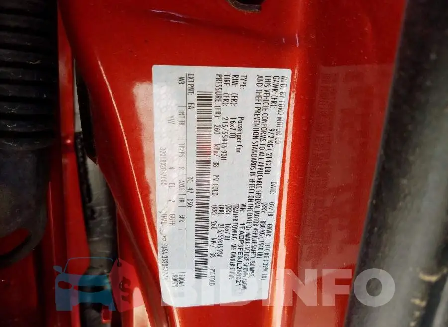 1FADP3FE9JL268021 Photo# 10