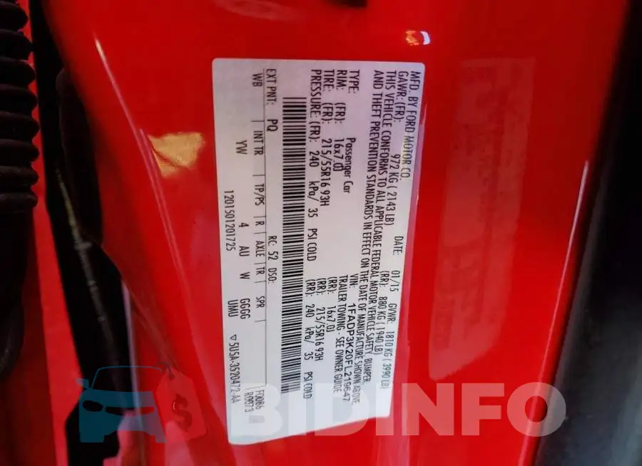 1FADP3K20FL219647 Photo# 12