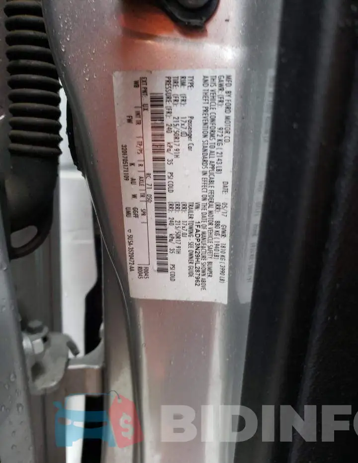 1FADP3N29HL287962 Photo# 12