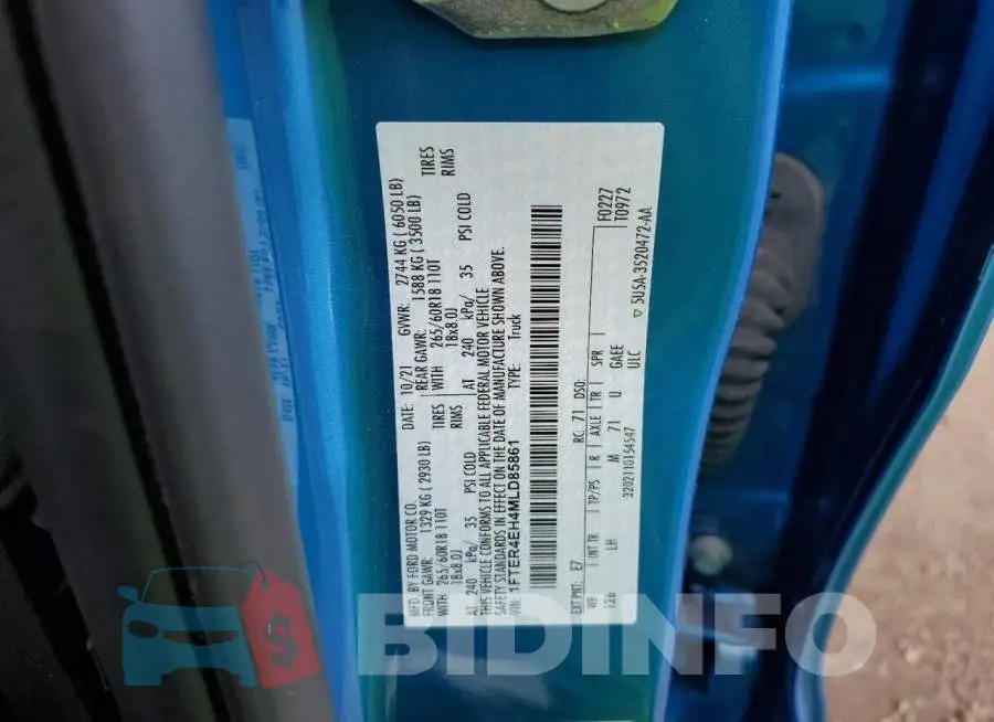 1FTER4EH4MLD85861 Photo# 12
