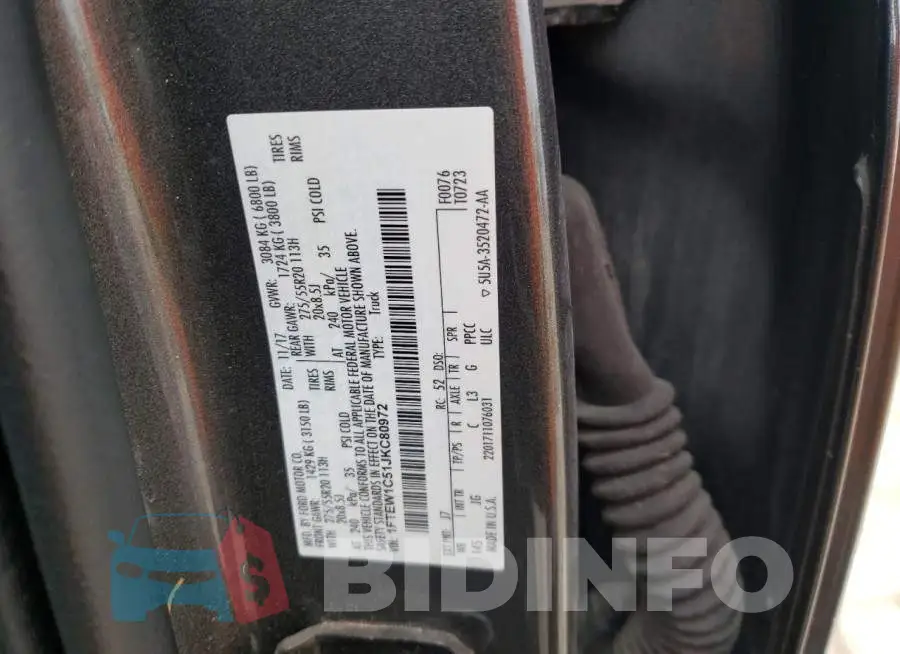 1FTEW1C51JKC80972 Photo# 12