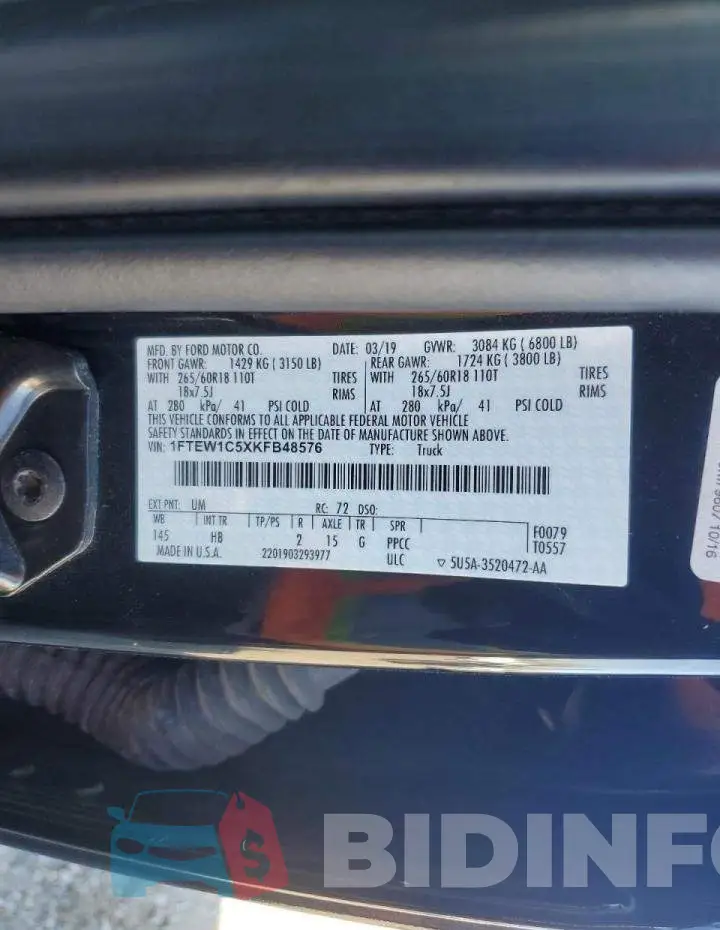 1FTEW1C5XKFB48576 Photo# 12