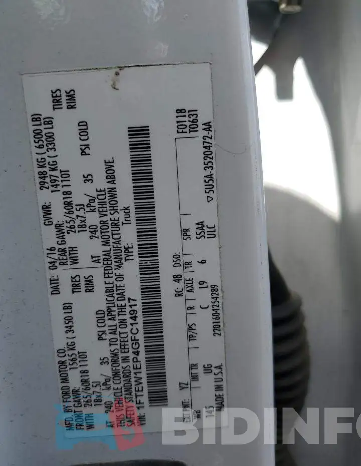 1FTEW1EF1FFB14439 Photo# 12