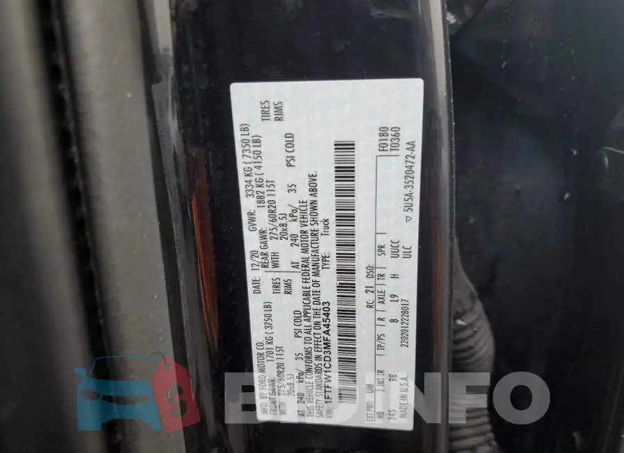 1FTFW1CD3MFA45403 Photo# 10