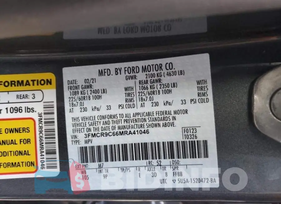 3FMCR9C66MRA41046 Photo# 13
