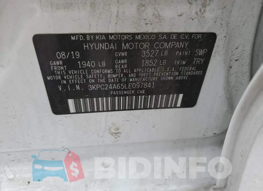 3KPC24A65LE097841 Photo# 12