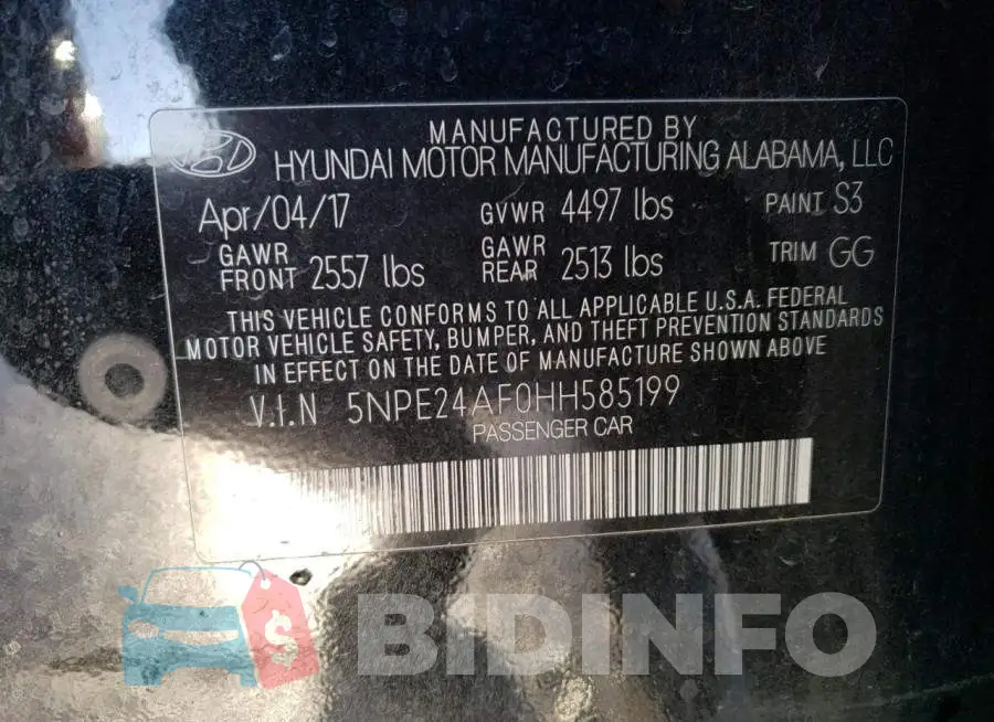 5NPE24AF0HH585199 Photo# 12
