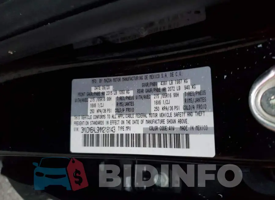 3MVDMBAL9MM218143 Photo# 13
