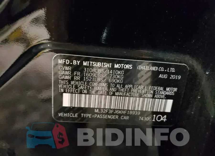 ML32F3FJ6KHF18939 Photo# 12