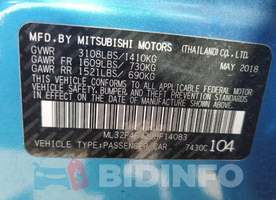 ML32F4FJ2JHF14083 Photo# 12