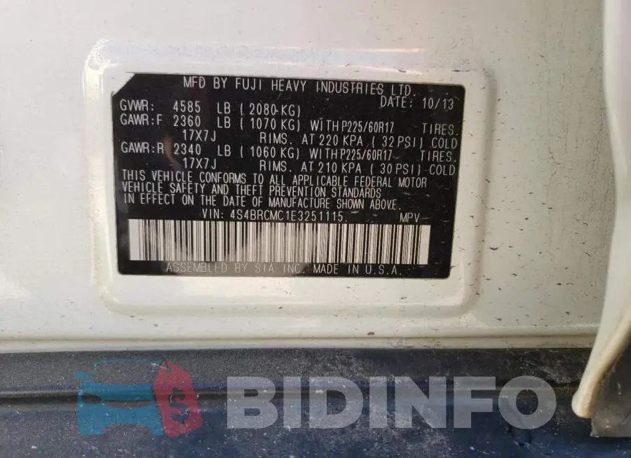 4S4BRCMC1E3251115 Photo# 12