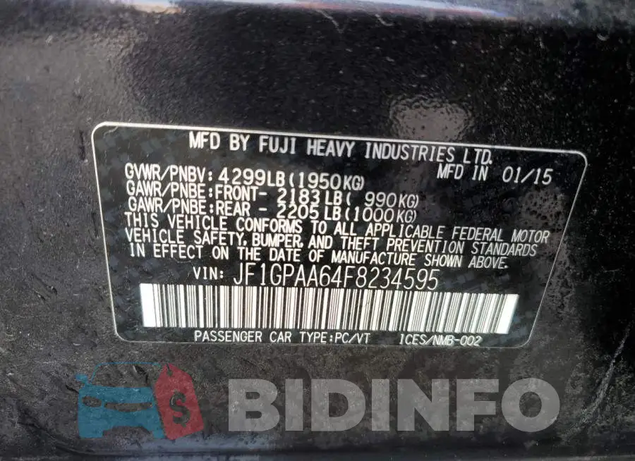 JF1GPAA64F8234595 Photo# 10