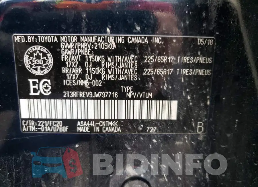 2T3RFREV9JW797716 Photo# 13