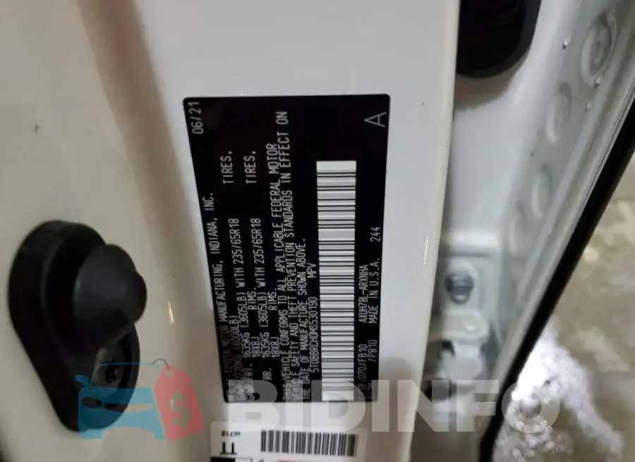5TDBBRCH0MS530190 Photo# 14