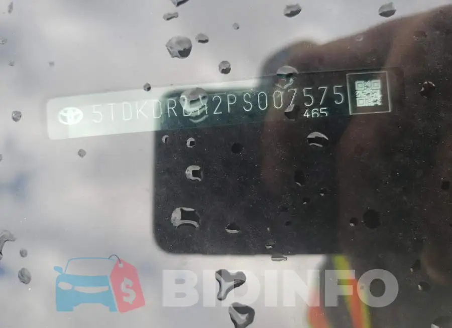 5TDKDRBH2PS007575 Photo# 12