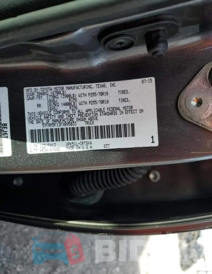 5TFRM5F13FX095033 Photo# 12