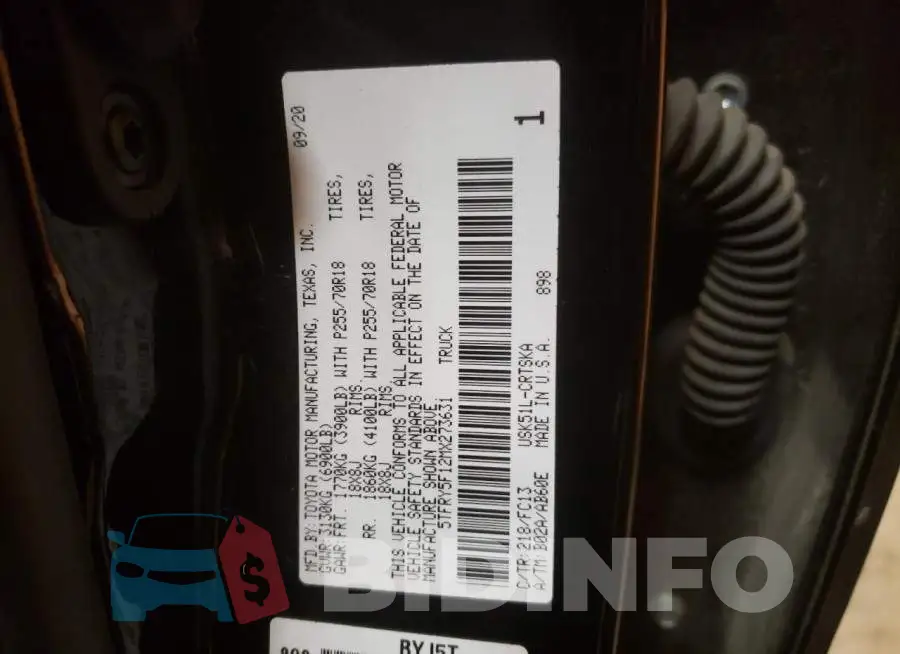 5TFRY5F12MX273631 Photo# 12