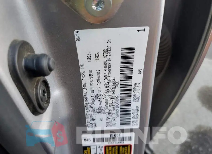5TFUY5F18EX396071 Photo# 13