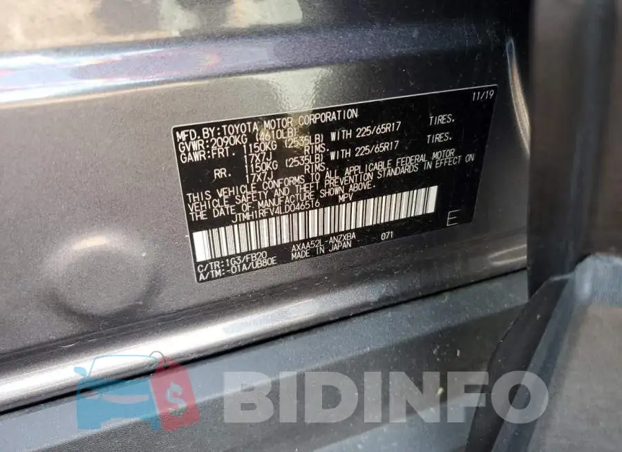JTMH1RFV4LD046516 Photo# 13