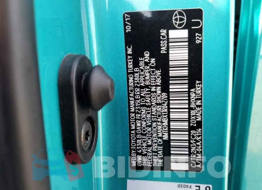 NMTKHMBX1JR042709 Photo# 13