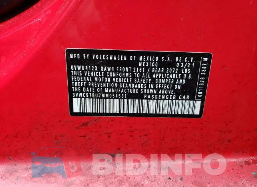 3VWC57BU7MM054581 Photo# 12
