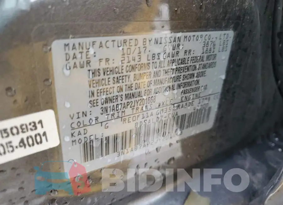 3N1AB7AP2JY201668 Photo# 13