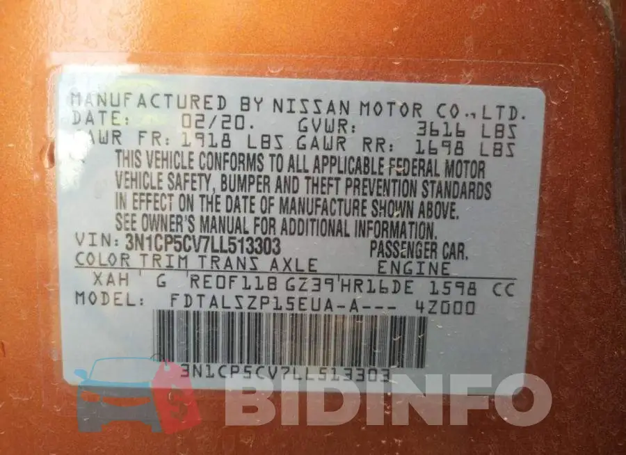 3N1CP5CV7LL513303 Photo# 12