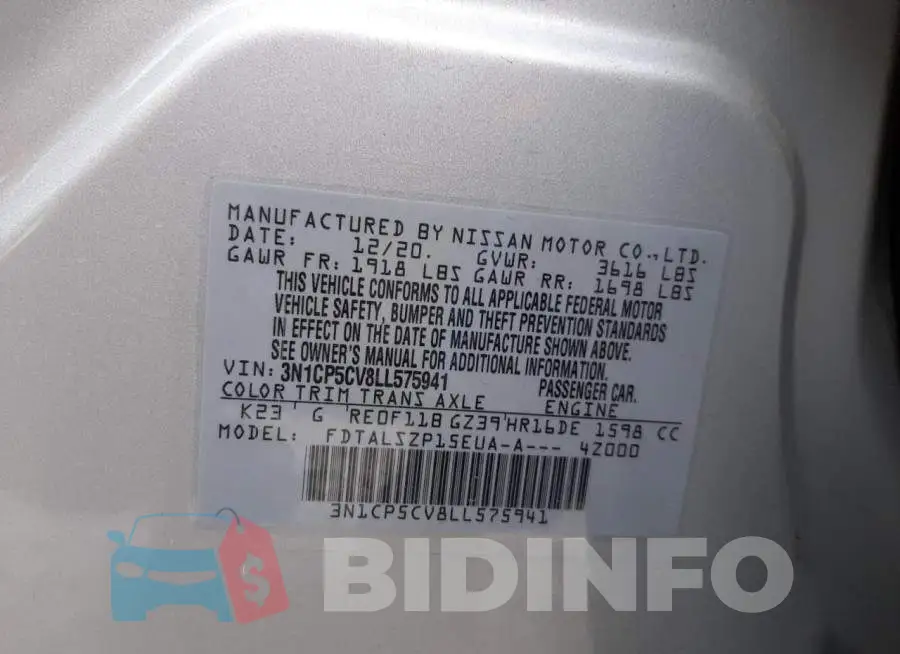 3N1CP5CV8LL575941 Photo# 13
