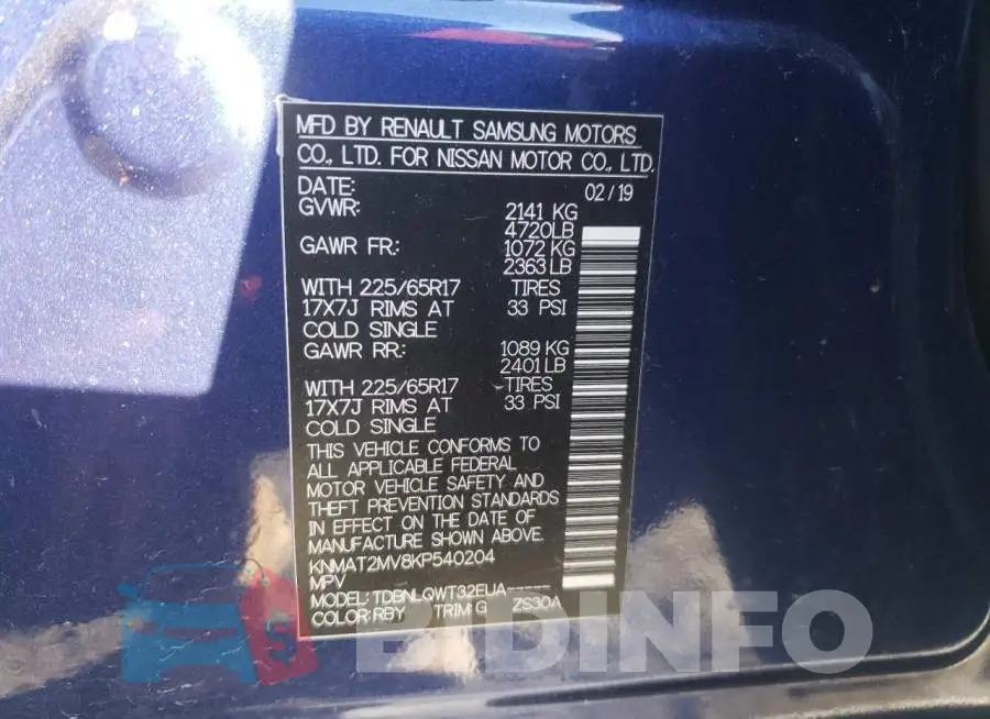KNMAT2MV8KP540204 Photo# 13