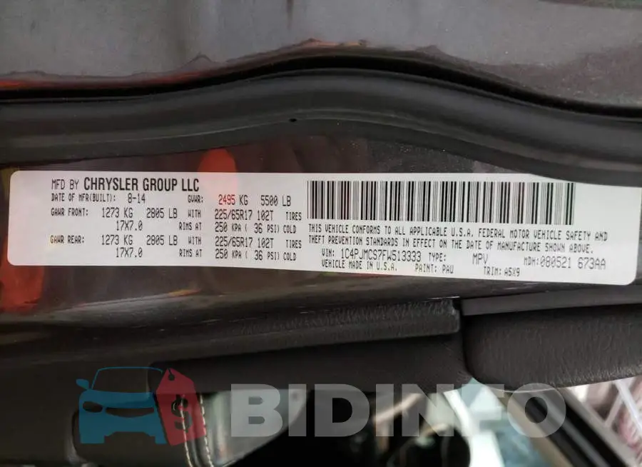 1C4PJMCS7FW513333 Photo# 14