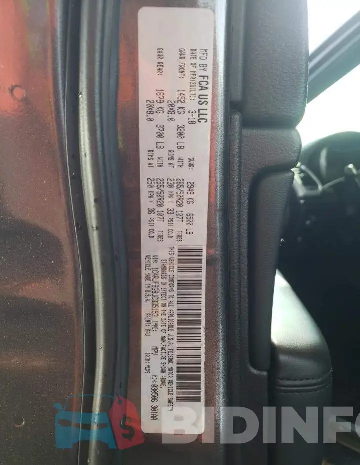 1C4RJFBG8JC335153 Photo# 14