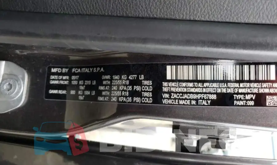 ZACCJADB9HPF67888 Photo# 12