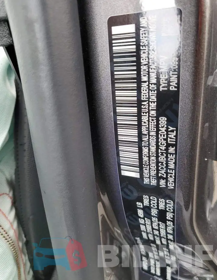 ZACCJBCT4GPE04399 Photo# 13