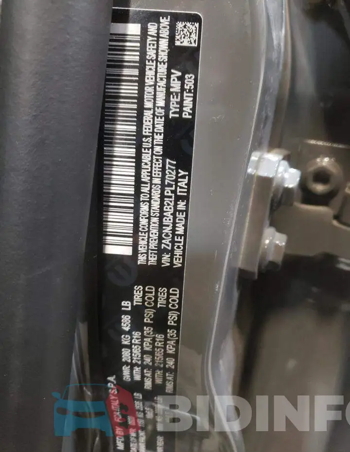 ZACNJBAB2LPL70277 Photo# 14