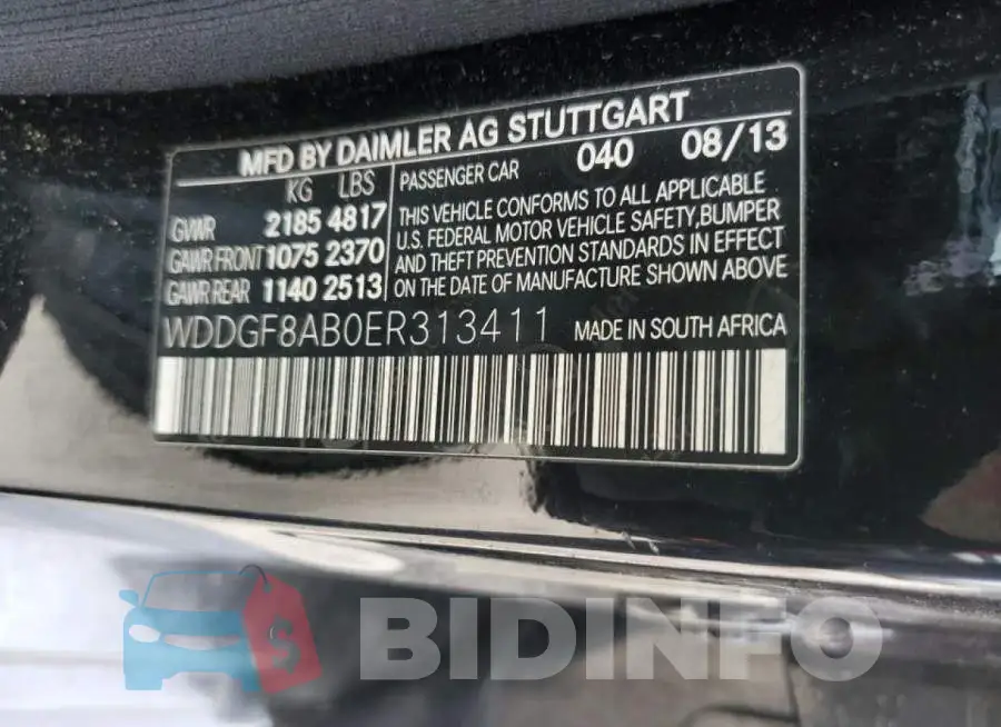 WDDGF8AB0ER313411 Photo# 12