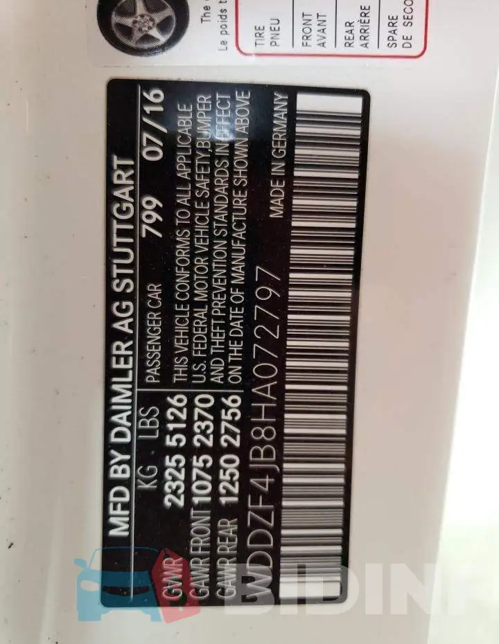 WDDZF4JB8HA072797 Photo# 12
