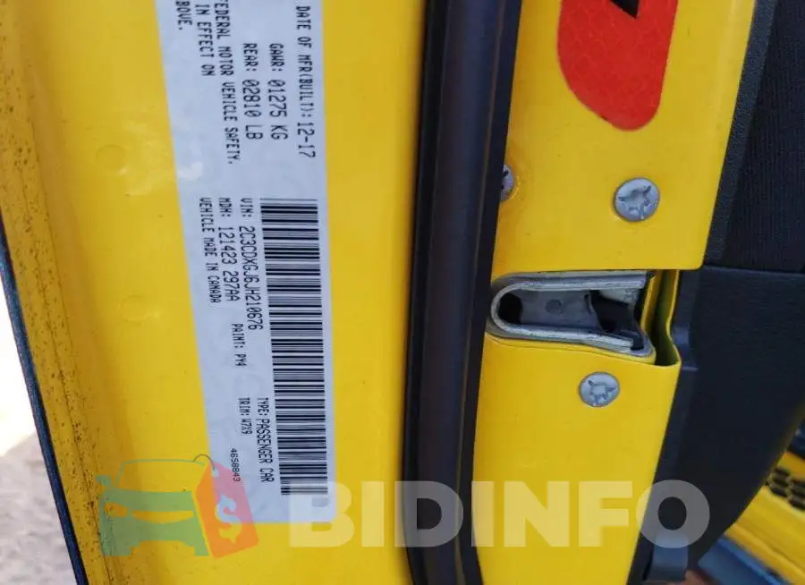 2C3CDXGJ6JH210676 Photo# 12